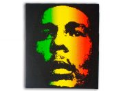 Bob Marley Face Sticker Rasta Colors AS15