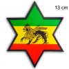 Pegatina Rasta Estrella Conquering Zion Lion Of Judah Ethiopia AS150