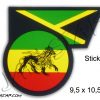 Autocollant Rasta Lion de Juda Jamaica AS165