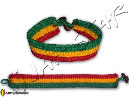 Bracelet Coton Cire Waxed Cotton Rasta Reggae Roots Armband braccialetto pulsera pulseira A100R
