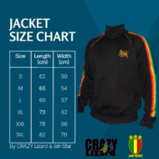 CRAZY Lizard Jacket Size Chart
