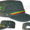 Gorra Militar Rasta Bandera de Jamaica Caqui