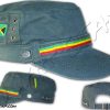 Rasta Army Cap Jamaica Flag Grey