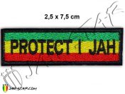 Rasta Iron on Patch Protect I Jah Rastafari E130