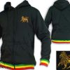 Rasta Hoodie Rasta Reggae Lion Embroidered TJ1000B