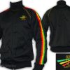 Chaqueta Reggae Wear Jah Star Logo Bordado Negro JB107B