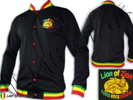 Chaqueta Lion Zion Roots Rock Reggae Cuello Rasta JC107B