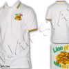 Polo rasta shirt Jah Star Wear Lion Of Zion embroidered PO107W