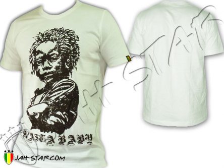 Tee Shirt Reggae Rasta Baby Africa Jah Star Noir TS135B