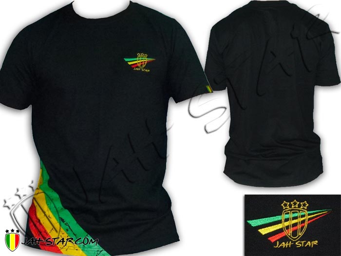 Tee-Shirt Rasta Roots Reggae Conquering Lion Of Judah Jah Star Wear
