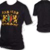 Tee Shirt Rasta Kleidung ropa camiseta Jah Star Logo Rastafari Black TS344B