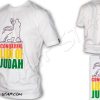 Rasta Tee Shirt Conquering Of Judah Jah Star Rastafari White TS299W