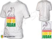Rasta T-Shirt Conquering Lion of Judah Addis AbabaTS299W