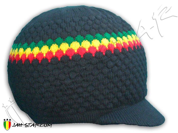 Rasta Mütze Beanies with visor Jamaica Jamaika Rastafarian 