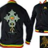Rasta Track Jacket Haile Selassie I the First Orthodox Cross JC438B
