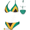 Maillot de bain Jamaïcain Bikini Jamaïque