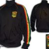 Veste Reggae Conquering Lion of Judah Rastafari Logo Brodé Noir JB108B
