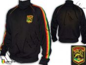 Veste Reggae Conquering Lion of Judah Rastafari Logo Brodé Noir JB108B