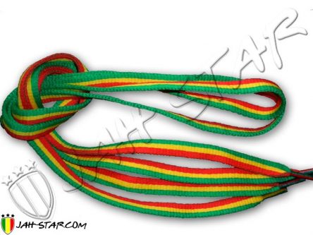 shoelaces Lacets cadarco lacci delle scarpe rasta reggae rastafari bob marley accessoire accessory A102R